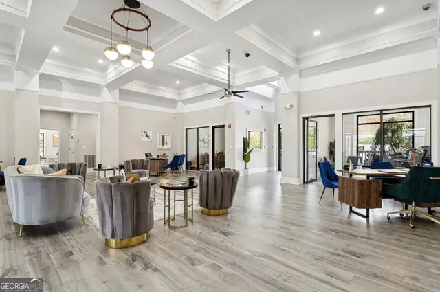 a room with furniture and a couch