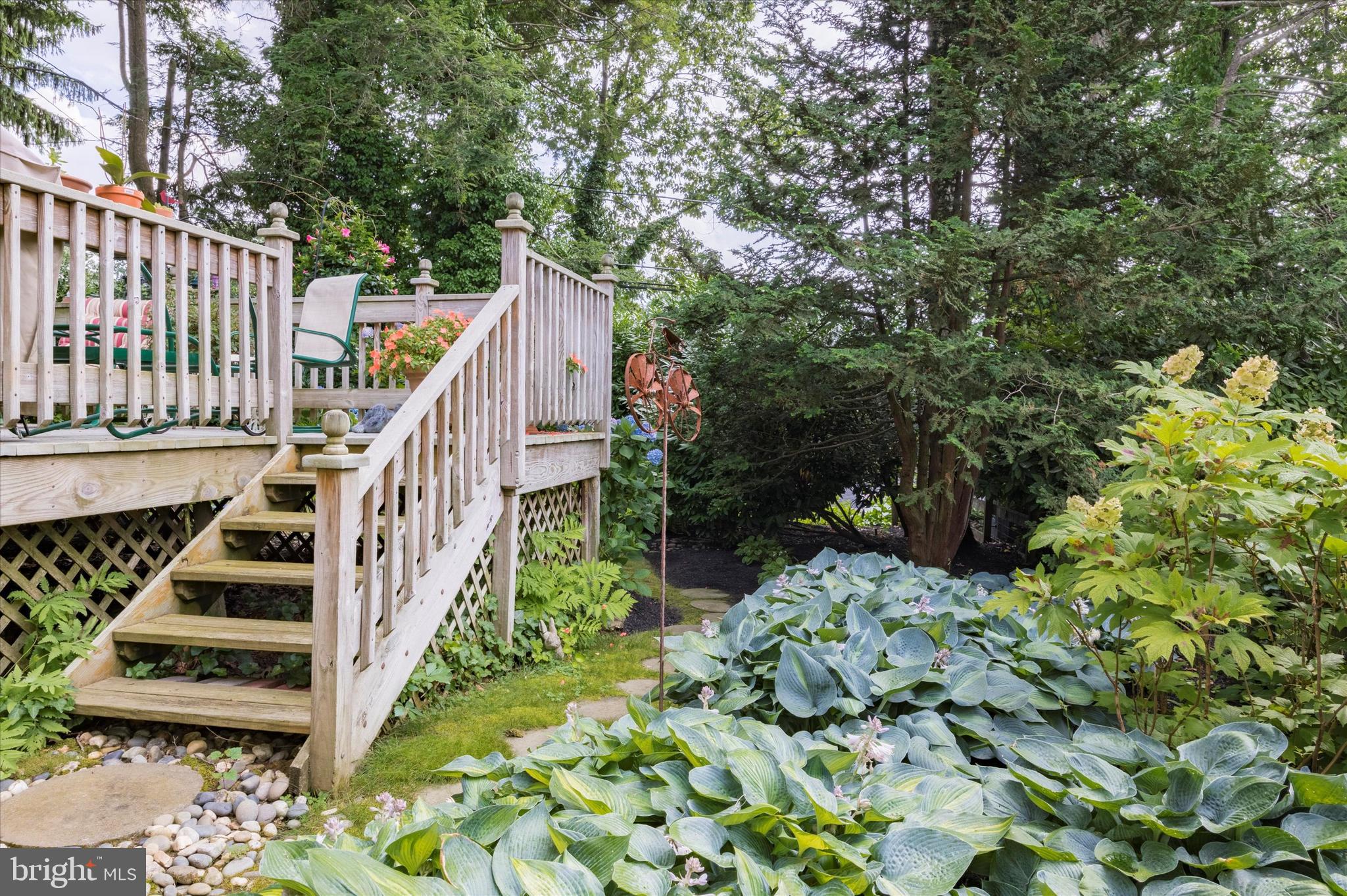 1080 Squirrel Road Jenkintown, PA 19046 - Photo 38 of 68 Deck provides access to rear yard and pool setting