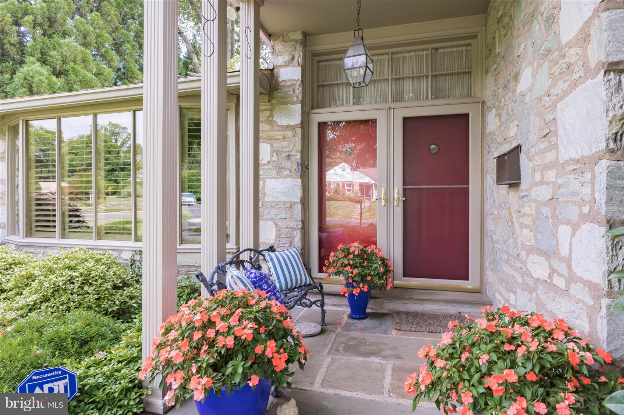 1080 Squirrel Road Jenkintown, PA 19046 - Photo 4 of 68 Lovely slate front porch