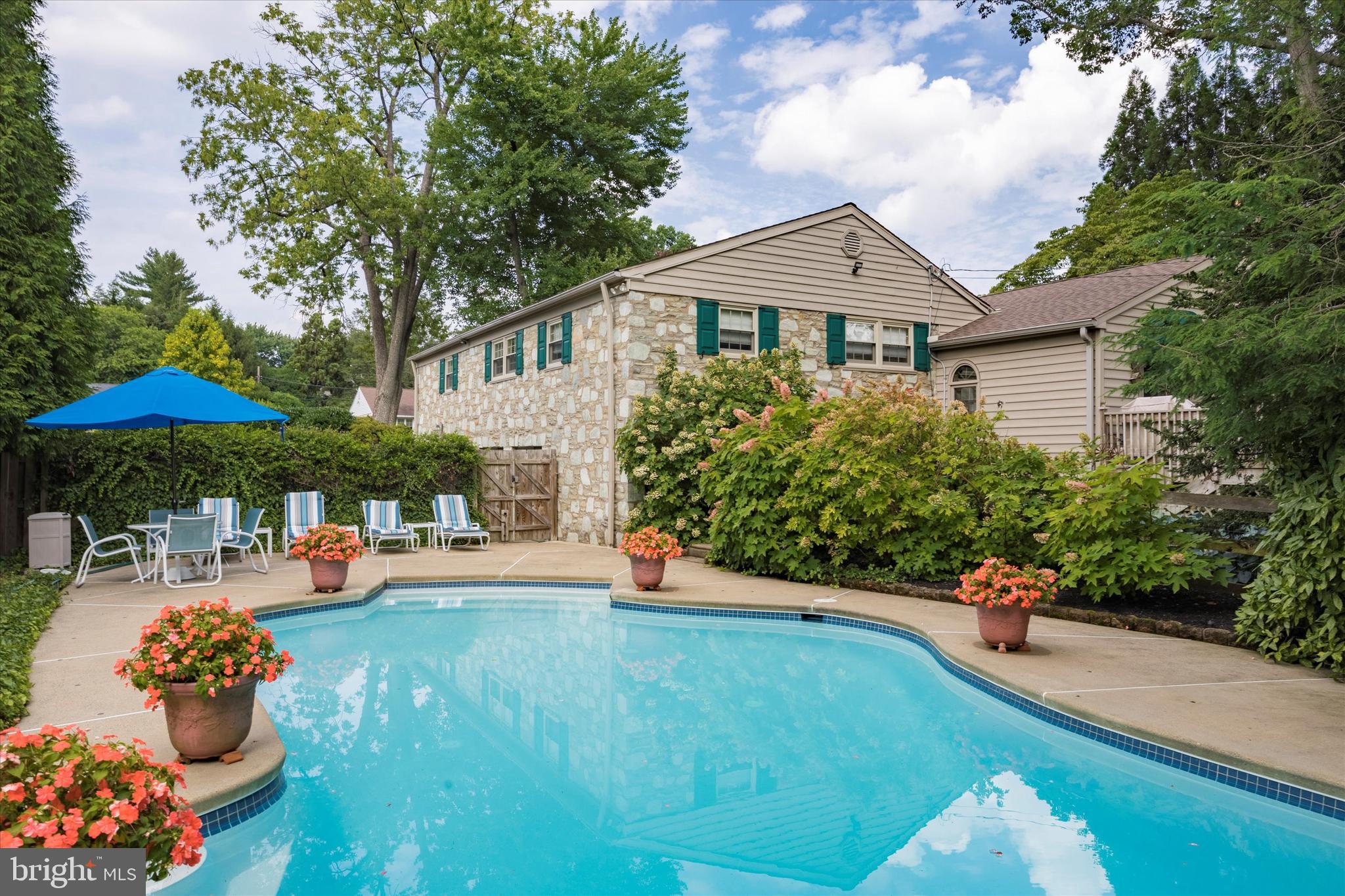 1080 Squirrel Road Jenkintown, PA 19046 - Photo 47 of 68 Tranquil in-ground heated pool