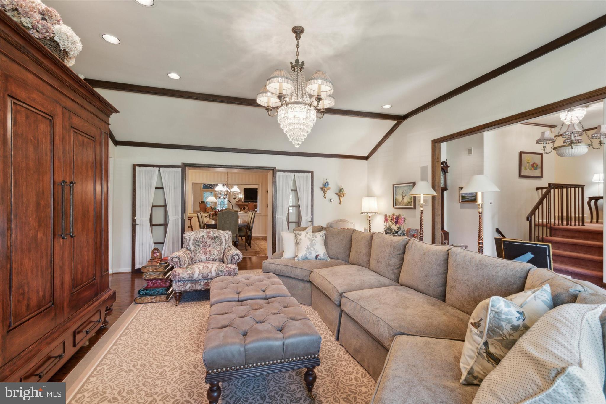 1080 Squirrel Road Jenkintown, PA 19046 - Photo 7 of 68 Living room opens into dining room