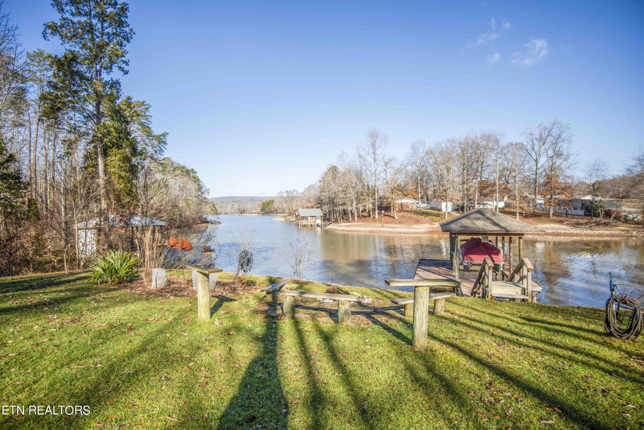 174 Spring Cove Lane Spring City, TN 37381 - Photo 41 of 50 a view of a lake with a big yard