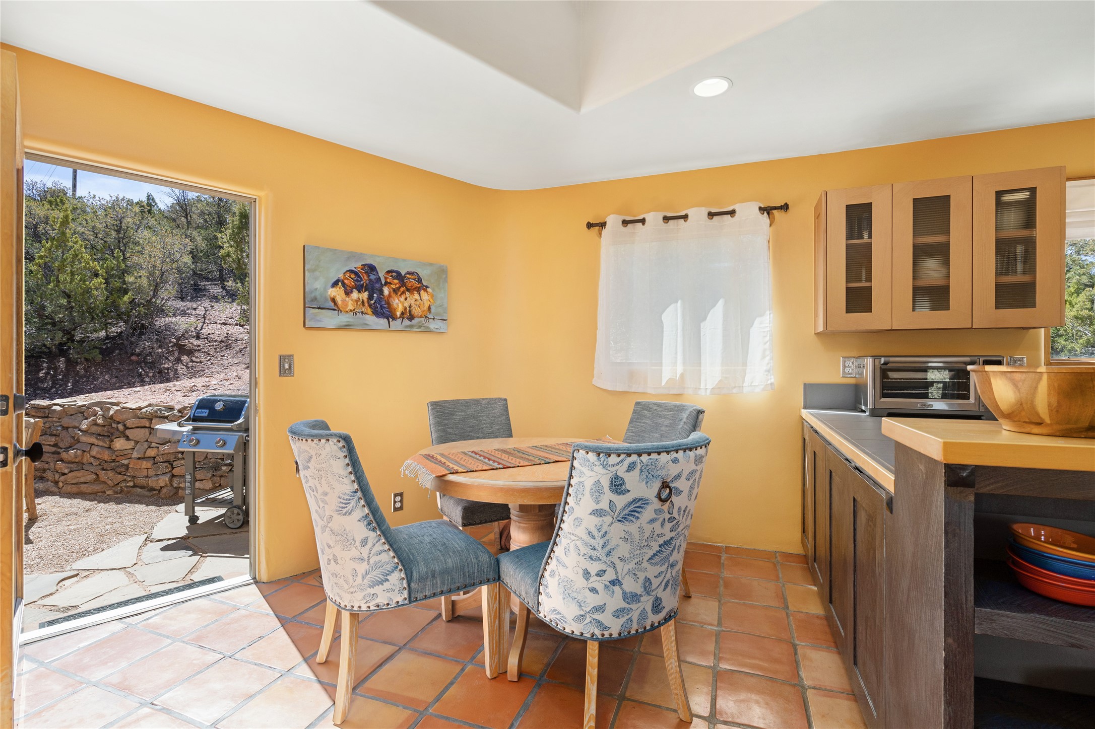 1204 Bandolina Road Santa Fe, NM 87501 - Photo 46 of 69 Upper Casita Dining room & door to back patio