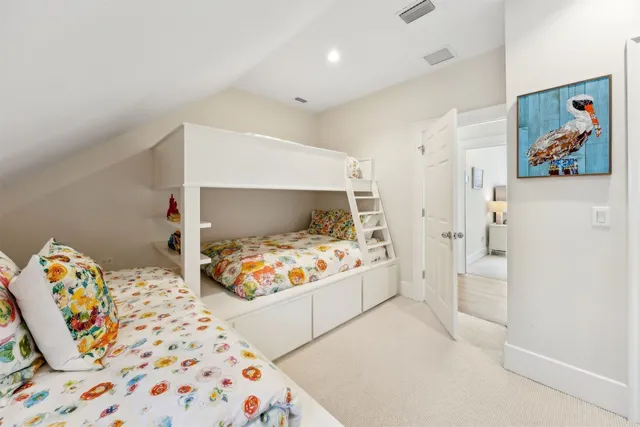 a view of a lake with a city view