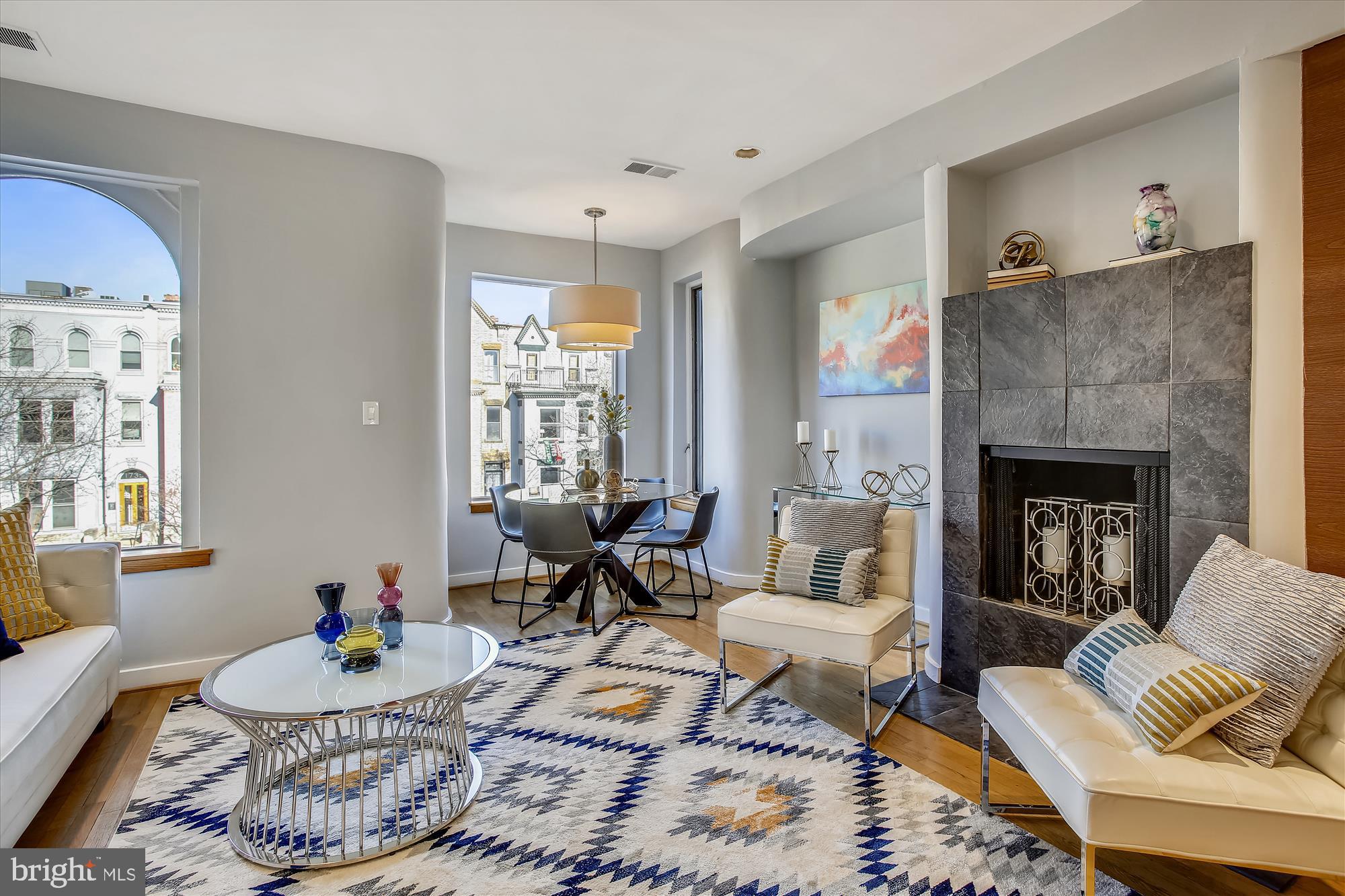 1726 U Street Northwest, Unit 3 Washington, DC 20009 - Photo 3 of 31 Large open living space with beautiful windows