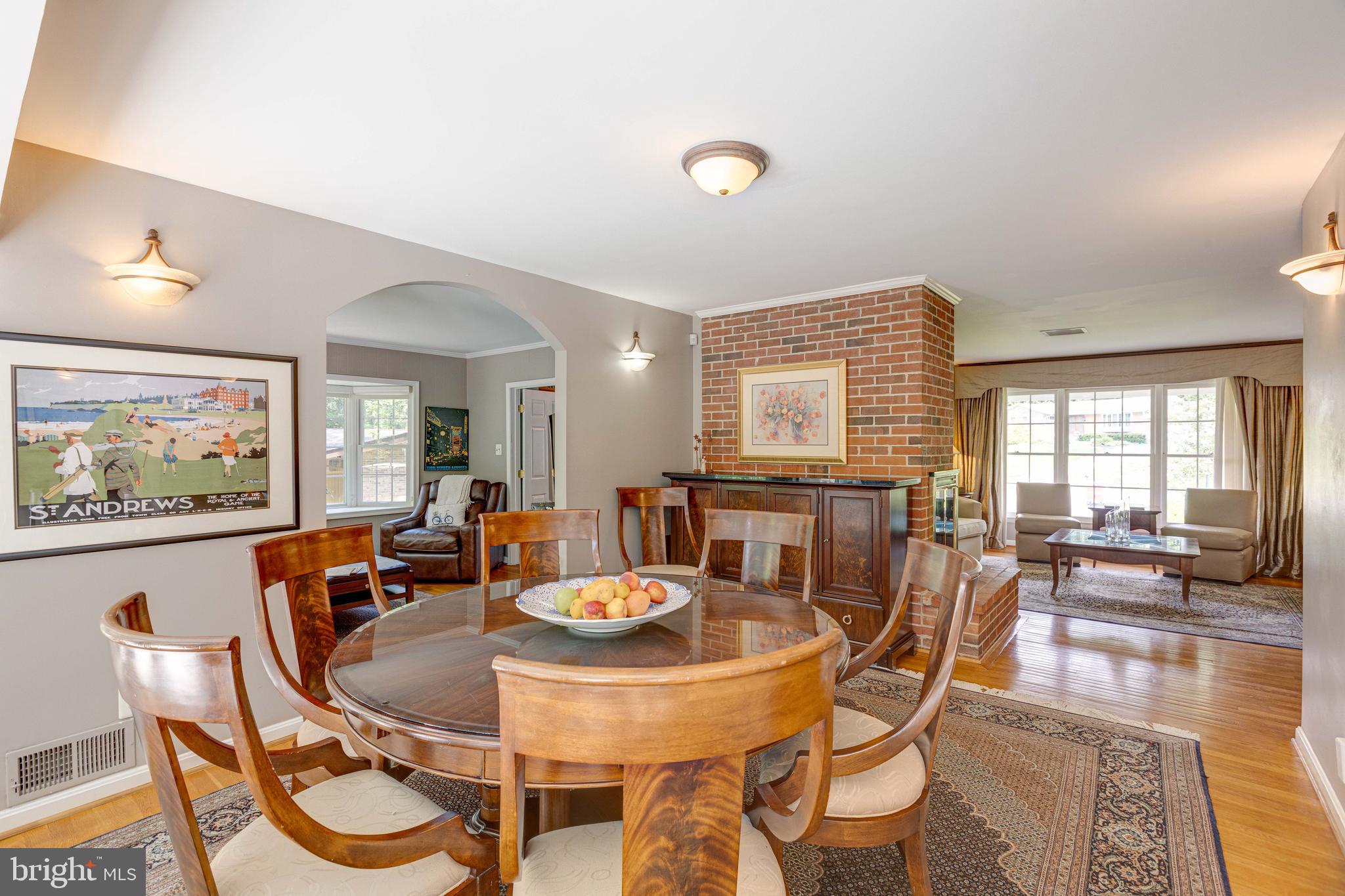 2408 Old Trace Lane Reston, VA 20191 - Photo 15 of 45 View of dining room and living room
