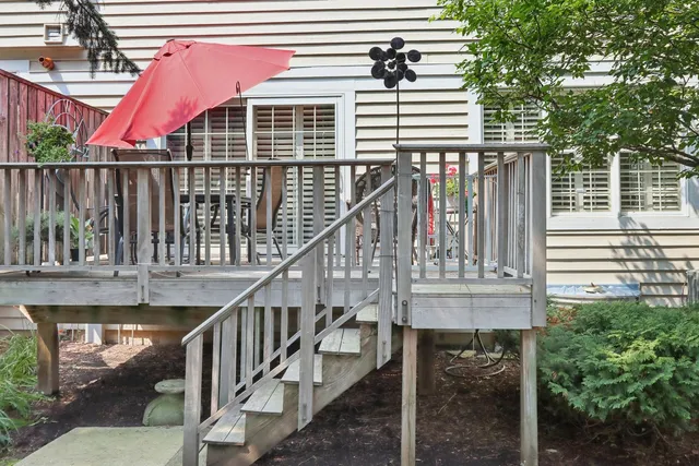 a view of outdoor space and deck