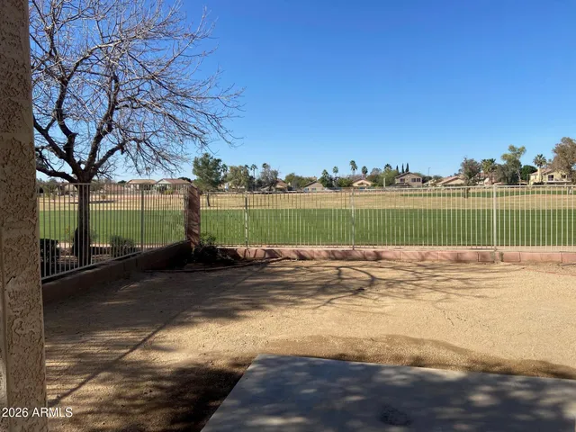 a view of a lake with a big yard