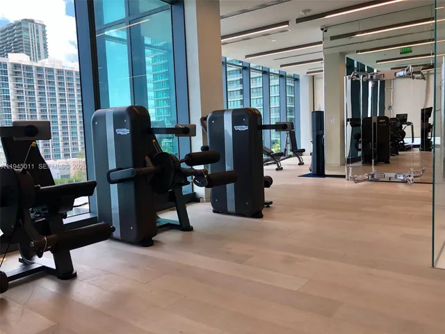 a view of a door of a building