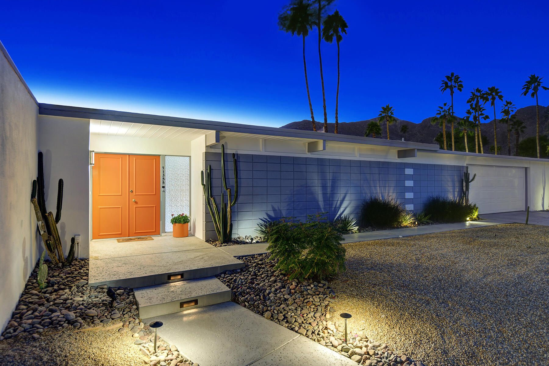 71355 Biskra Road Rancho Mirage, CA 92270 - Photo 54 of 57 FRONT OF HOUSE NIGHT MLS
