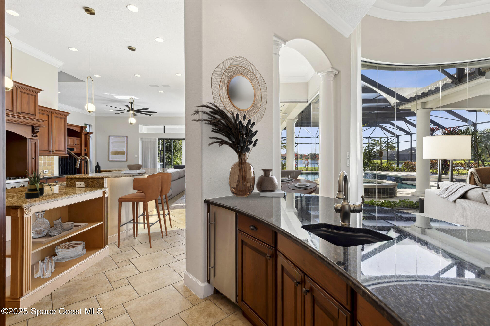 2902 BELLWIND Circle Rockledge, FL 32955 - Photo 28 of 79 Kitchen to Great Room