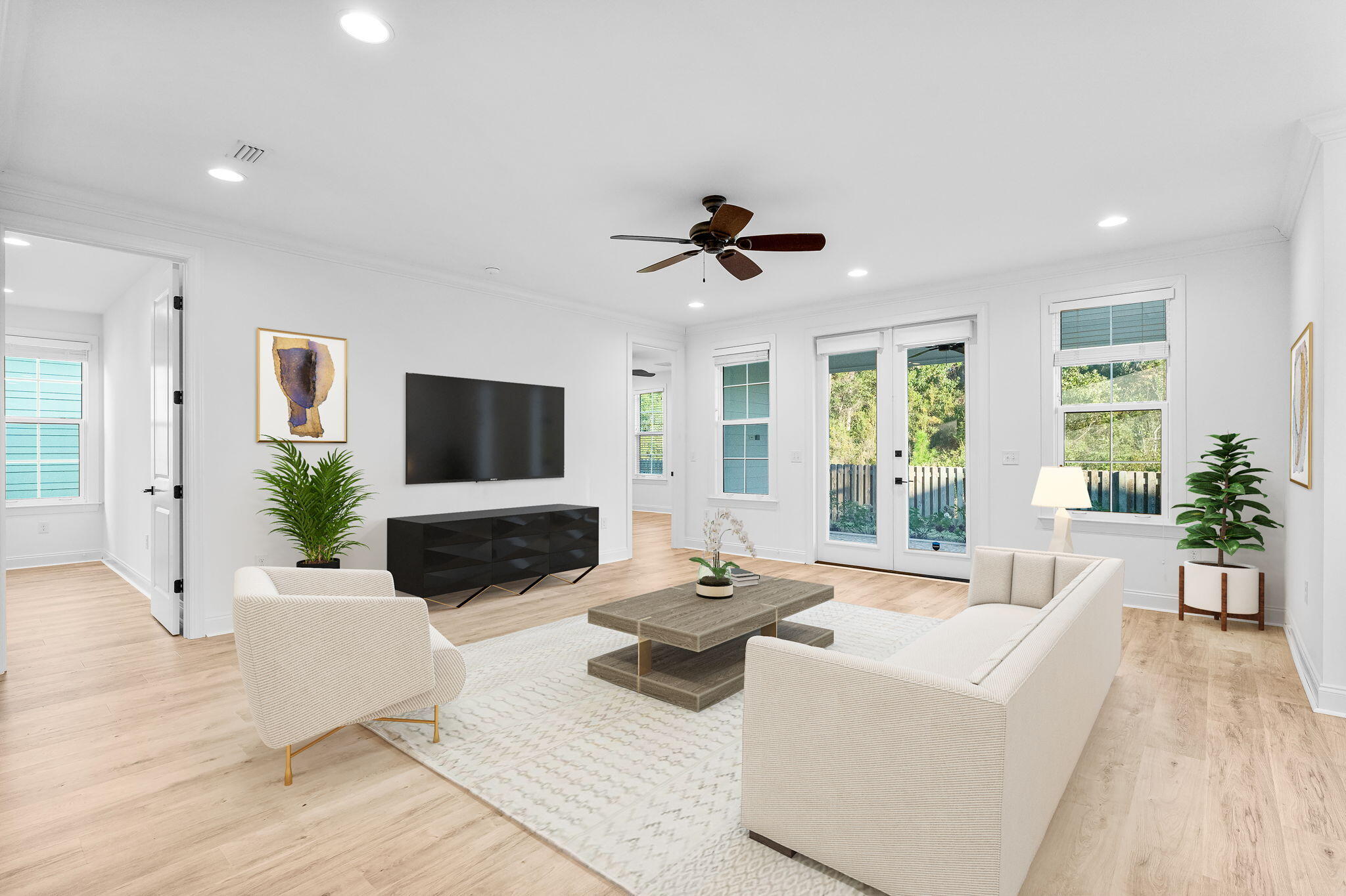 95 Conifer Ct Inlet Beach Inlet Beach, FL 32461 - Photo 14 of 33 a living room with furniture and a flat screen tv