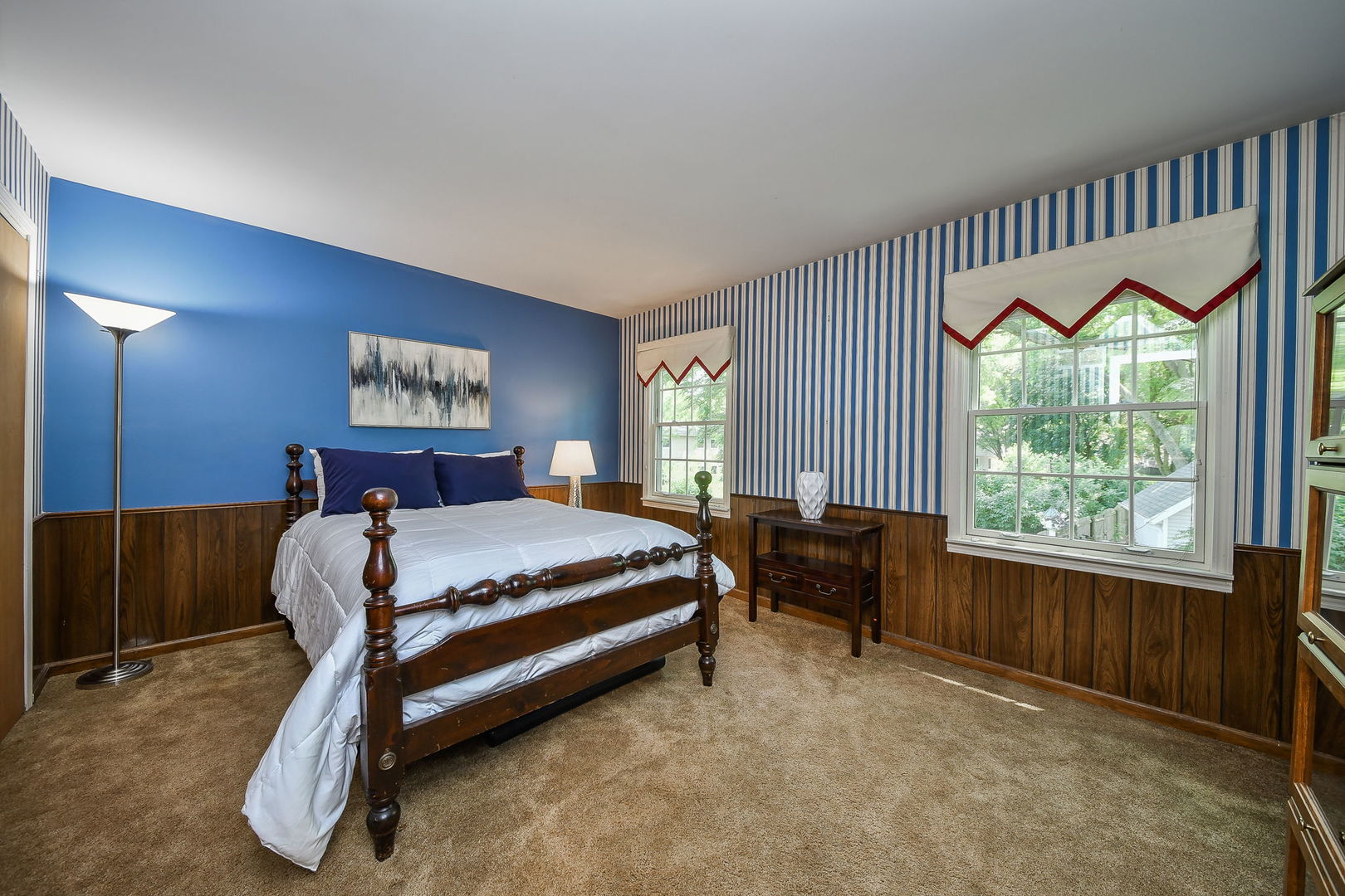 116 West Bailey Road Naperville, IL 60565 - Photo 13 of 27 a bedroom with a bed and a large window
