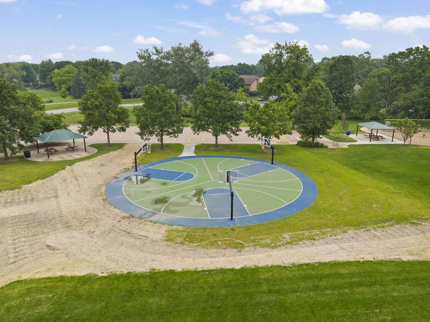 116 West Bailey Road Naperville, IL 60565 - Photo 24 of 27 a view of a swimming pool with a yard