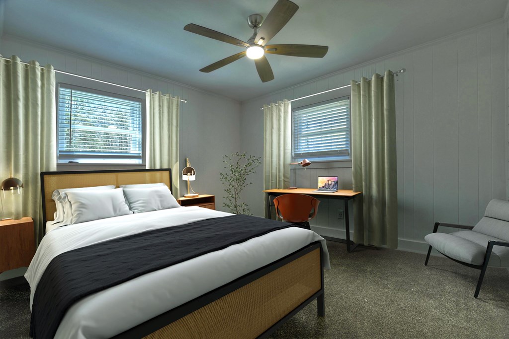 975 Goss Road Epworth, GA 30541 - Photo 23 of 59 a bedroom with a bed and a couch