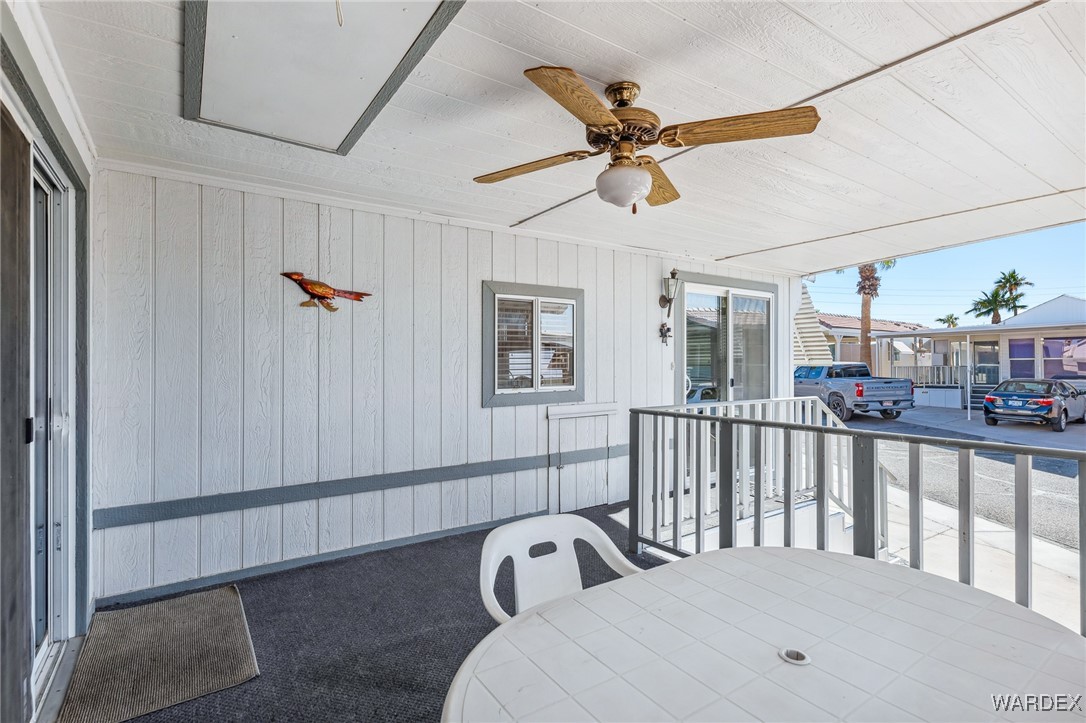 2000 Ramar Road, Unit 211 Bullhead City, AZ 86442 - Photo 5 of 57 Spacious covered patio with ceiling fan and room for seating