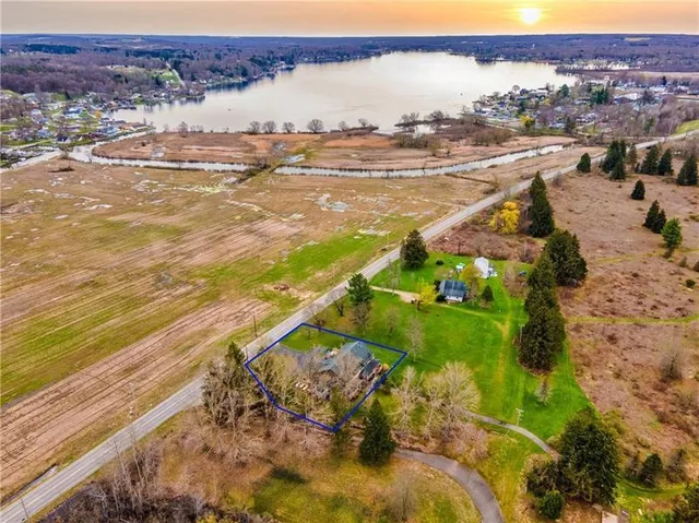 a view of an ocean and beach