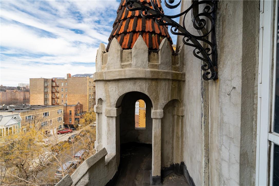 2744 Kingsbridge Terrace Bronx, NY 10463 - Photo 2 of 36 Stone turret at 4th floor balcony