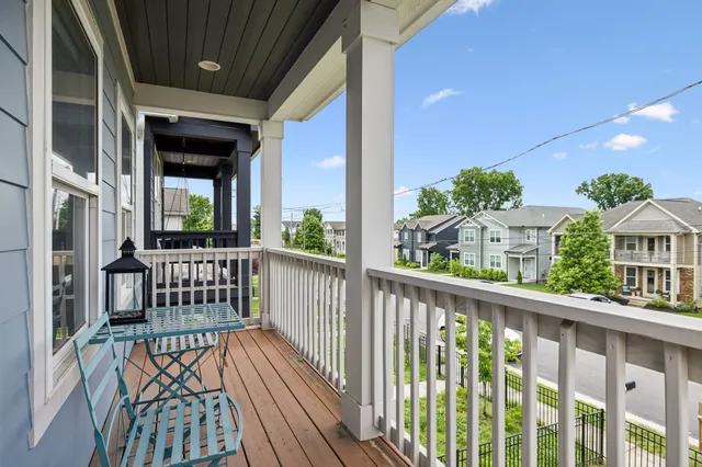 a view of a house with a porch