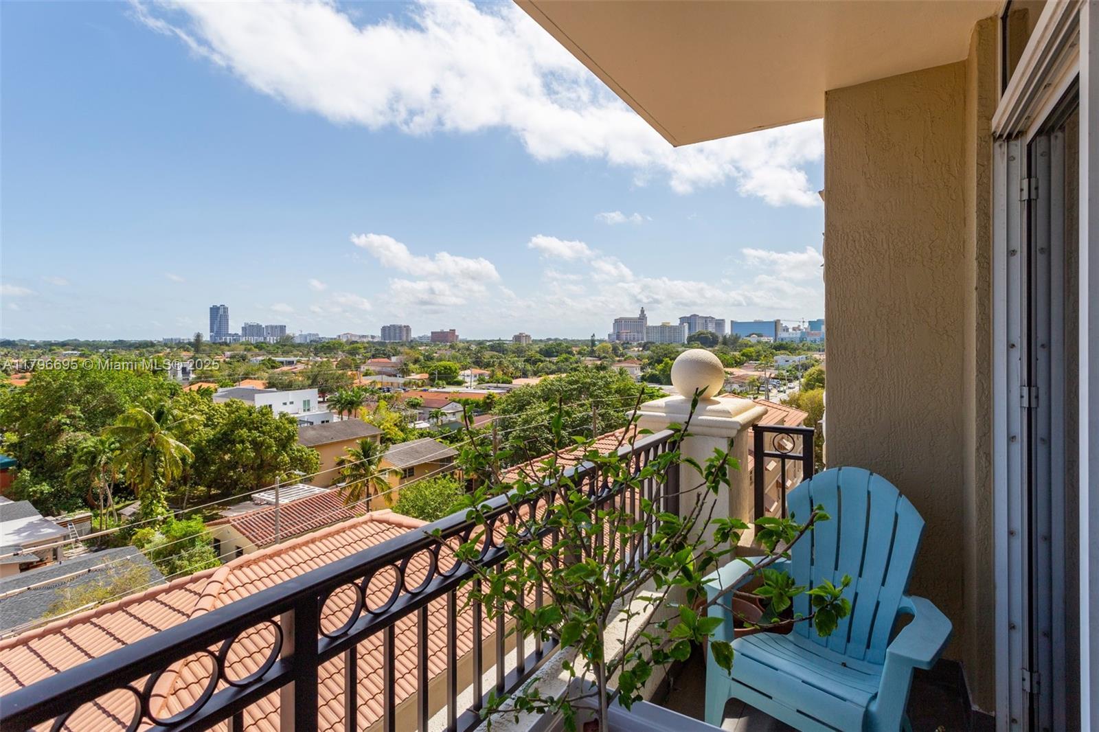 3232 Southwest 22nd Street, Unit 601 Miami, FL 33145 - Photo 27 of 38 a view of a balcony with an ocean view