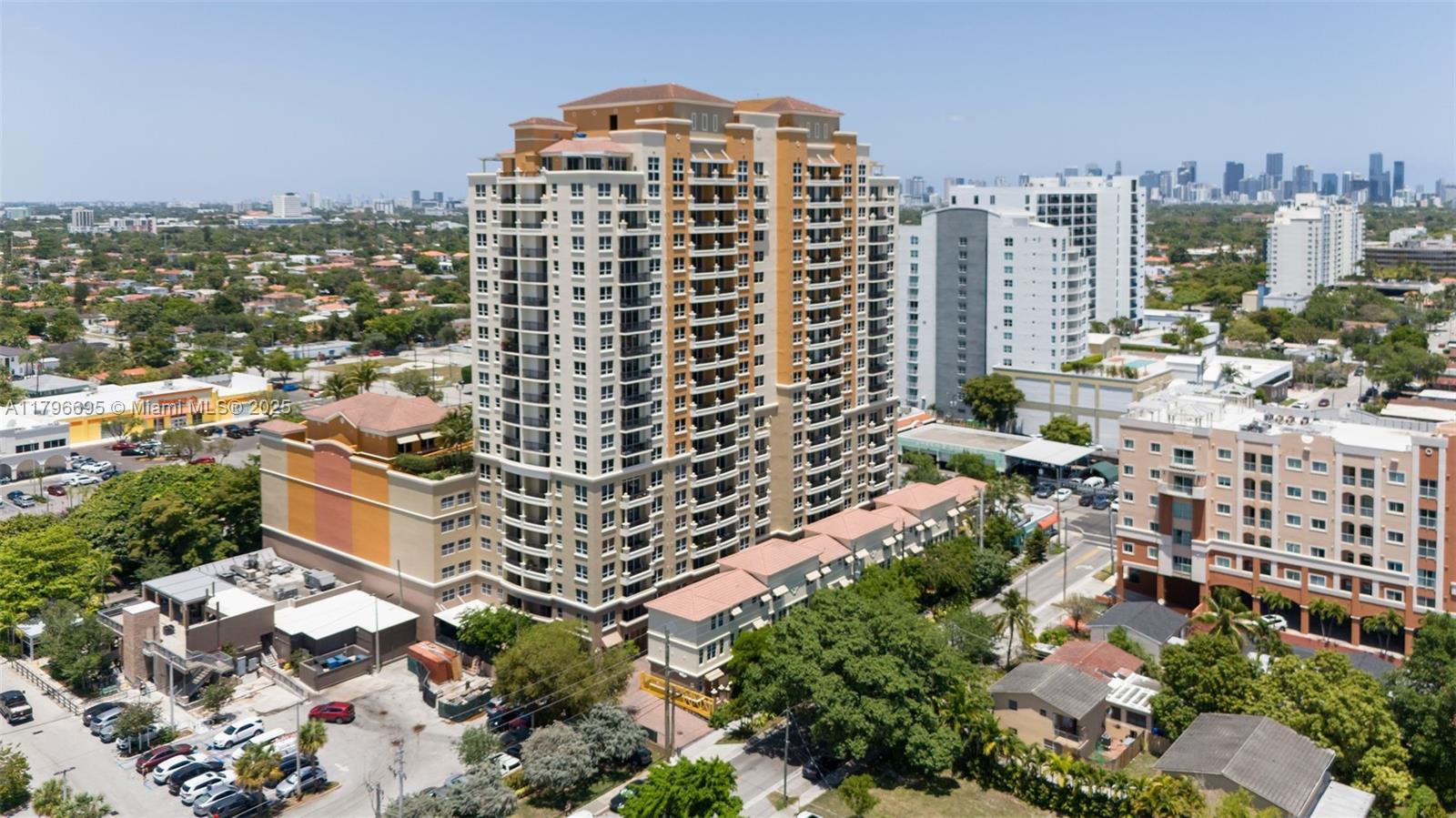 3232 Southwest 22nd Street, Unit 601 Miami, FL 33145 - Photo 31 of 38 a city view with tall buildings