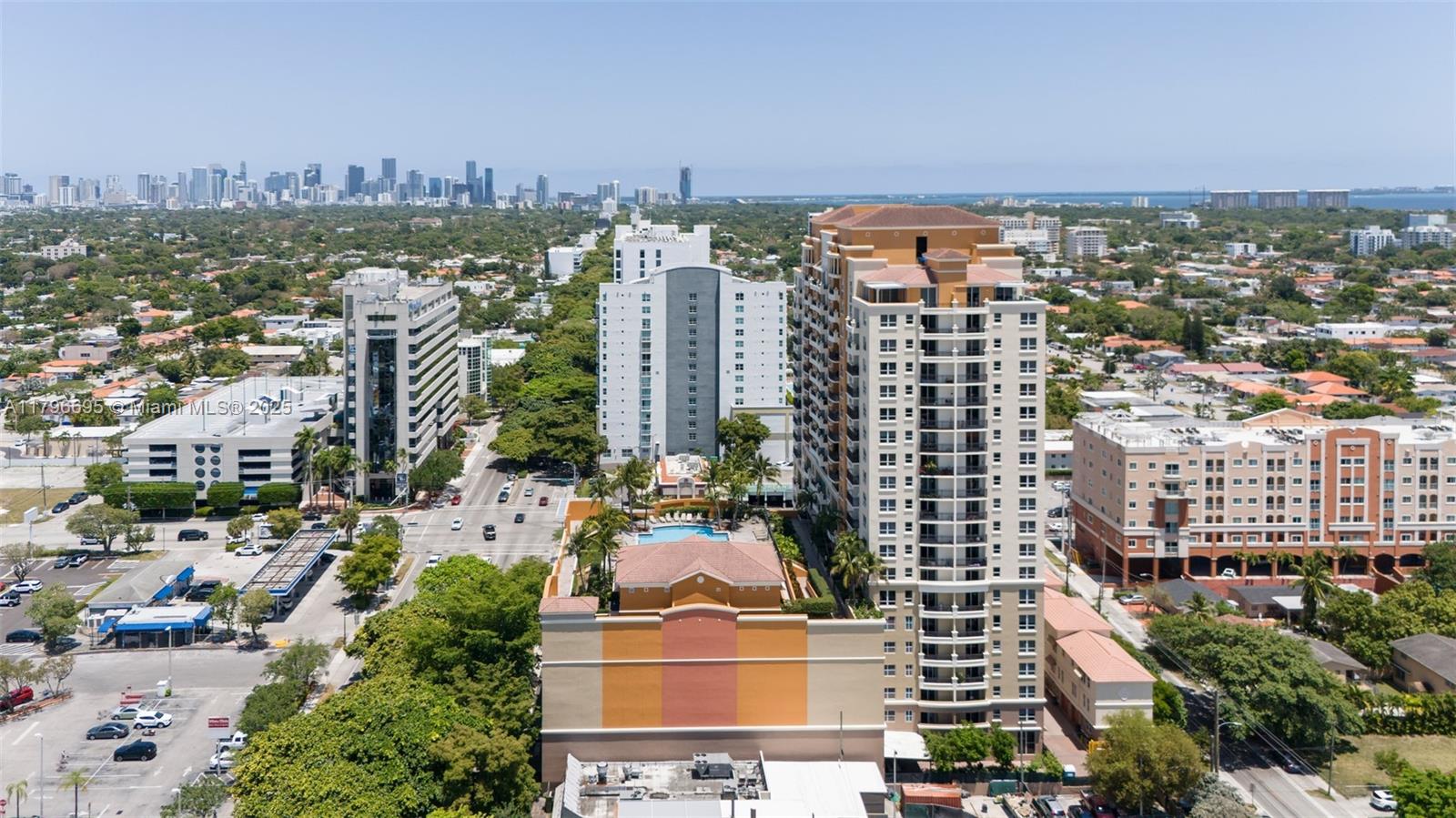 3232 Southwest 22nd Street, Unit 601 Miami, FL 33145 - Photo 35 of 38 an aerial view of city