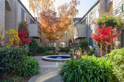 a front view of a house with yard and trees