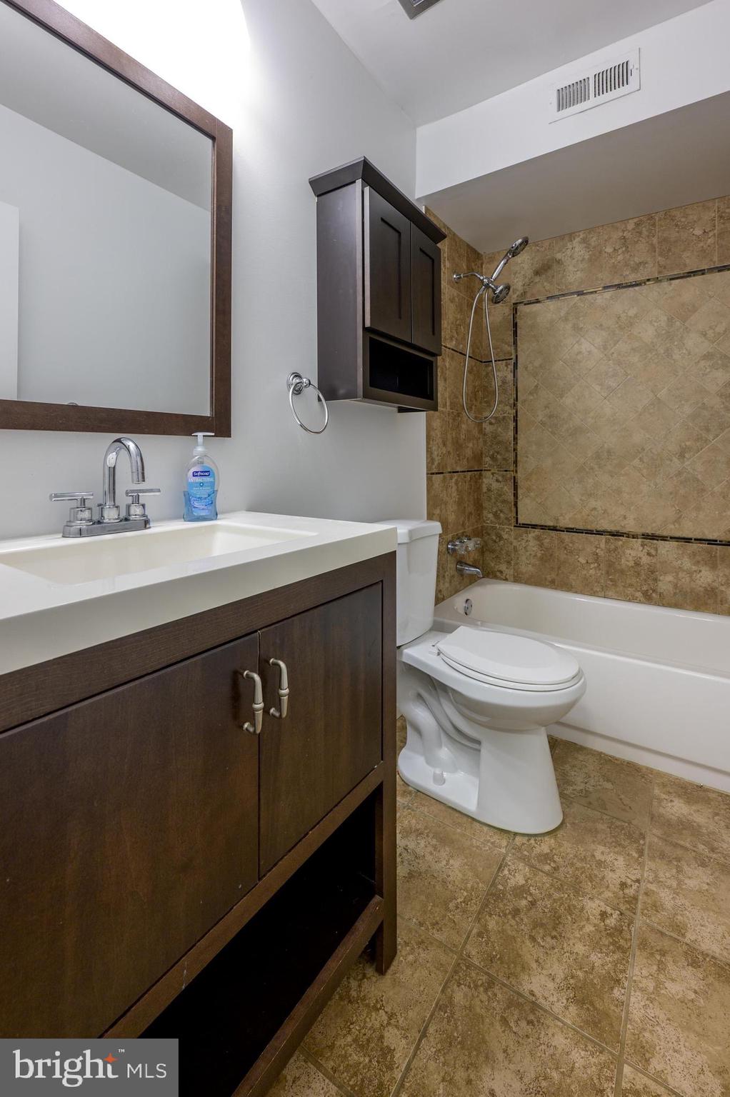 411 Stiles Avenue, Unit A7 Maple Shade, NJ 08052 - Photo 12 of 20 Updated Bathroom with Custom Tile Surround