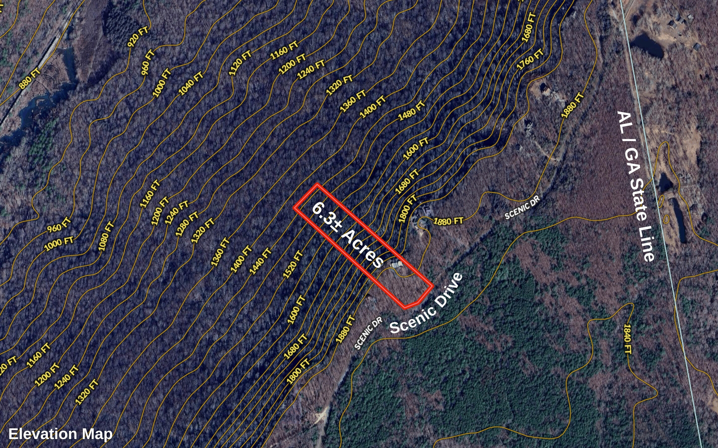 27471 County Road 89 Mentone, AL 35984 - Photo 51 of 57 Aerial of Property Lines