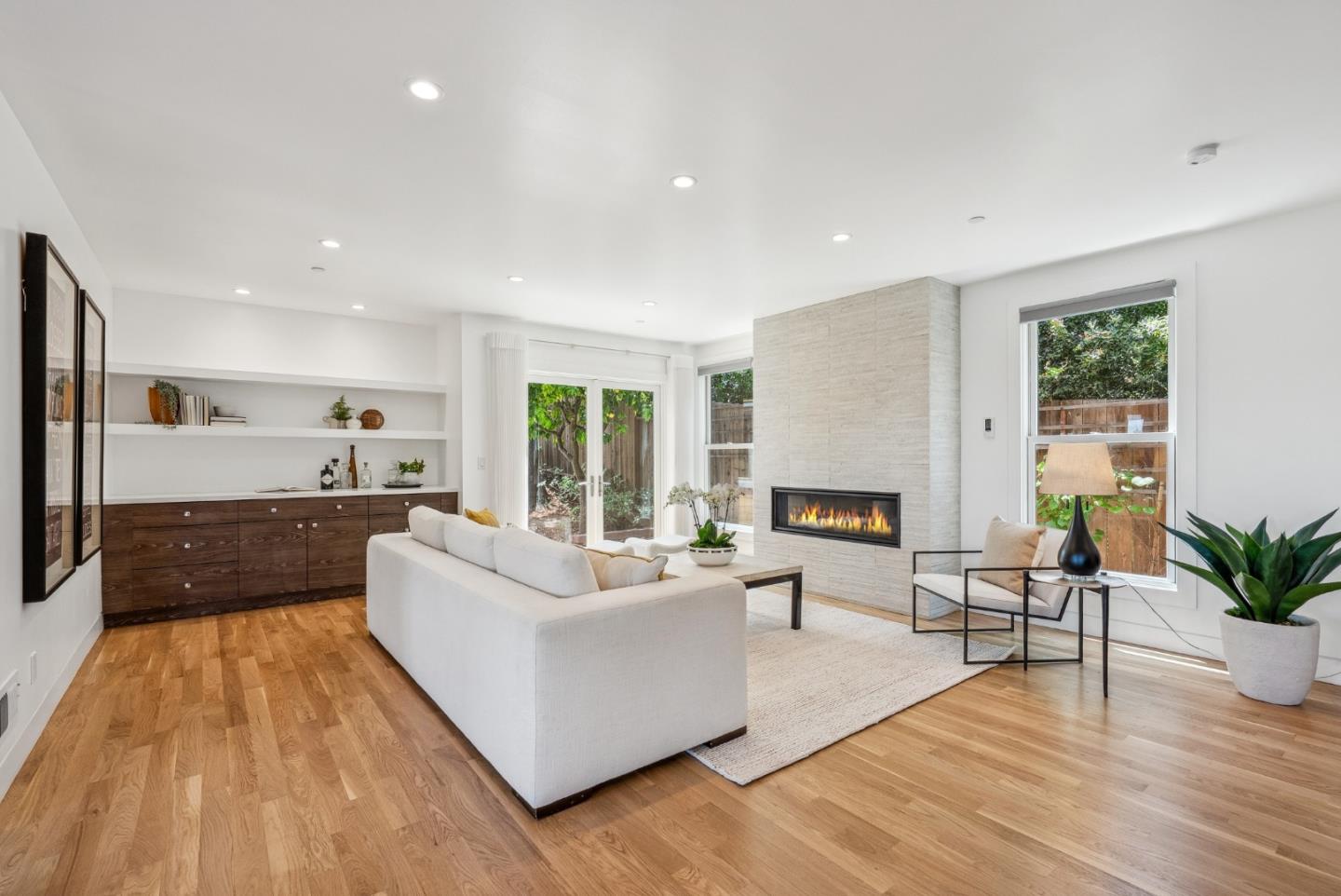 1 Millbrae Circle Millbrae, CA 94030 - Photo 25 of 110 a living room with furniture and a fireplace