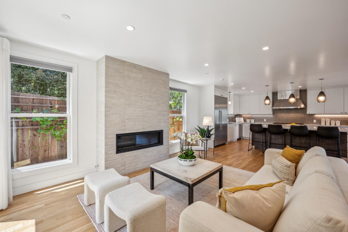1 Millbrae Circle Millbrae, CA 94030 - Photo 35 of 110 a living room with furniture and a fireplace
