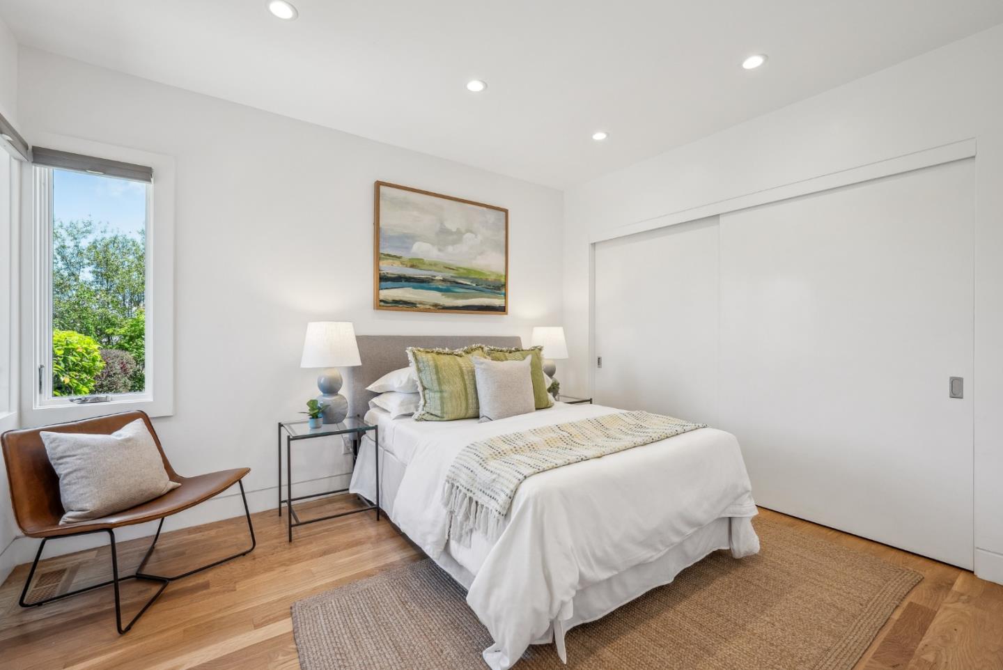1 Millbrae Circle Millbrae, CA 94030 - Photo 39 of 110 a bedroom with a bed and a chair