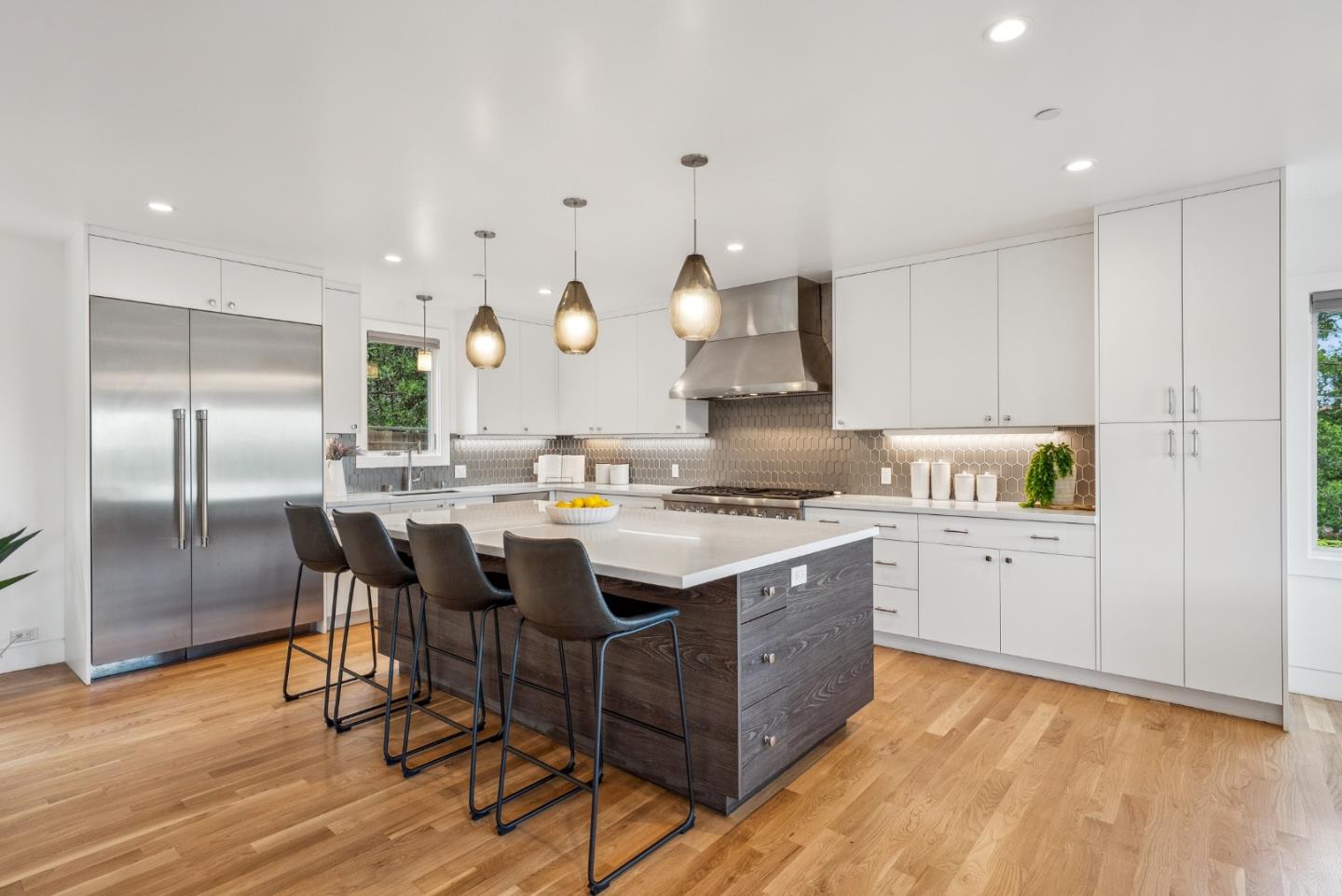 1 Millbrae Circle Millbrae, CA 94030 - Photo 9 of 110 a kitchen with stainless steel appliances granite countertop a sink a stove and a refrigerator