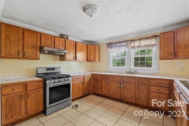 655 East Ridge Road Salisbury, NC 28144 - Photo 12 of 14 a kitchen with stainless steel appliances granite countertop a stove a sink dishwasher and cabinets with wooden floor