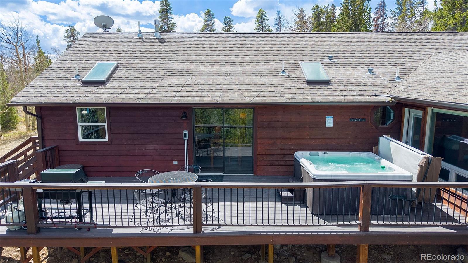 2079 High Creek Road Fairplay, CO 80440 - Photo 29 of 32 a view of house with deck and outdoor seating