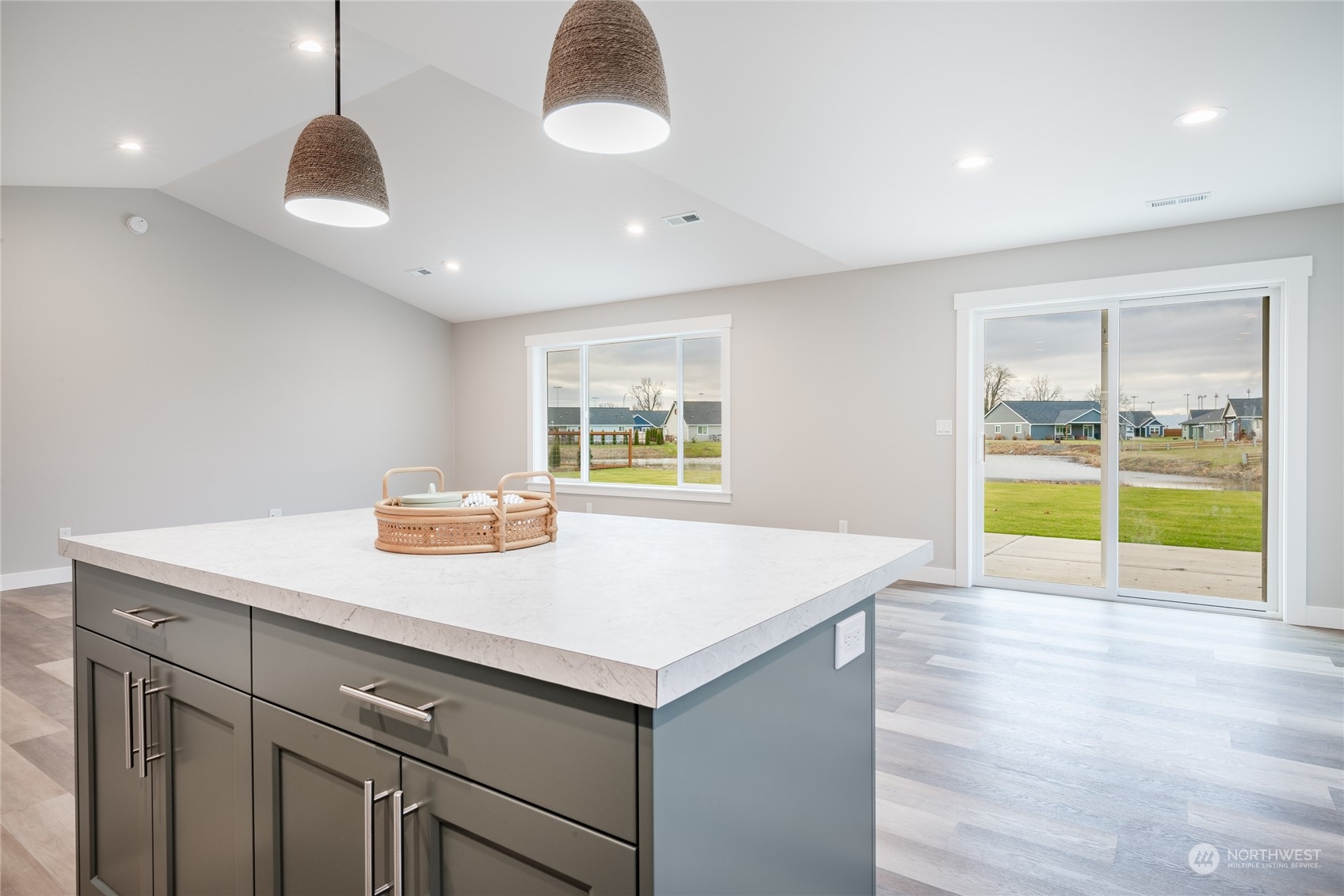 1509 Hovel Road Sumas, WA 98295 - Photo 8 of 38 a kitchen with a sink and a chandelier