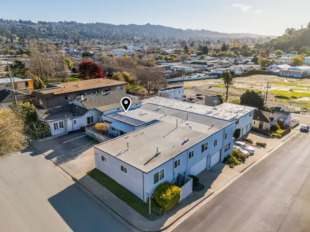 a view of a city from a terrace