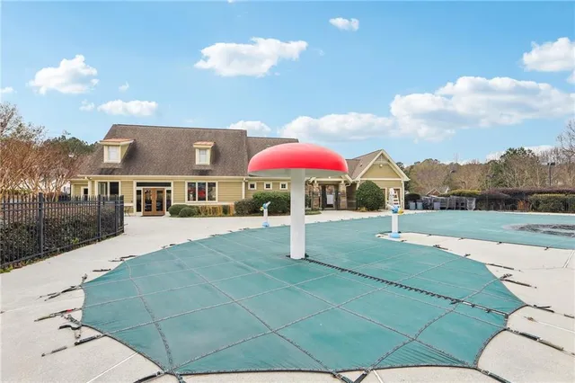 a view of street with houses