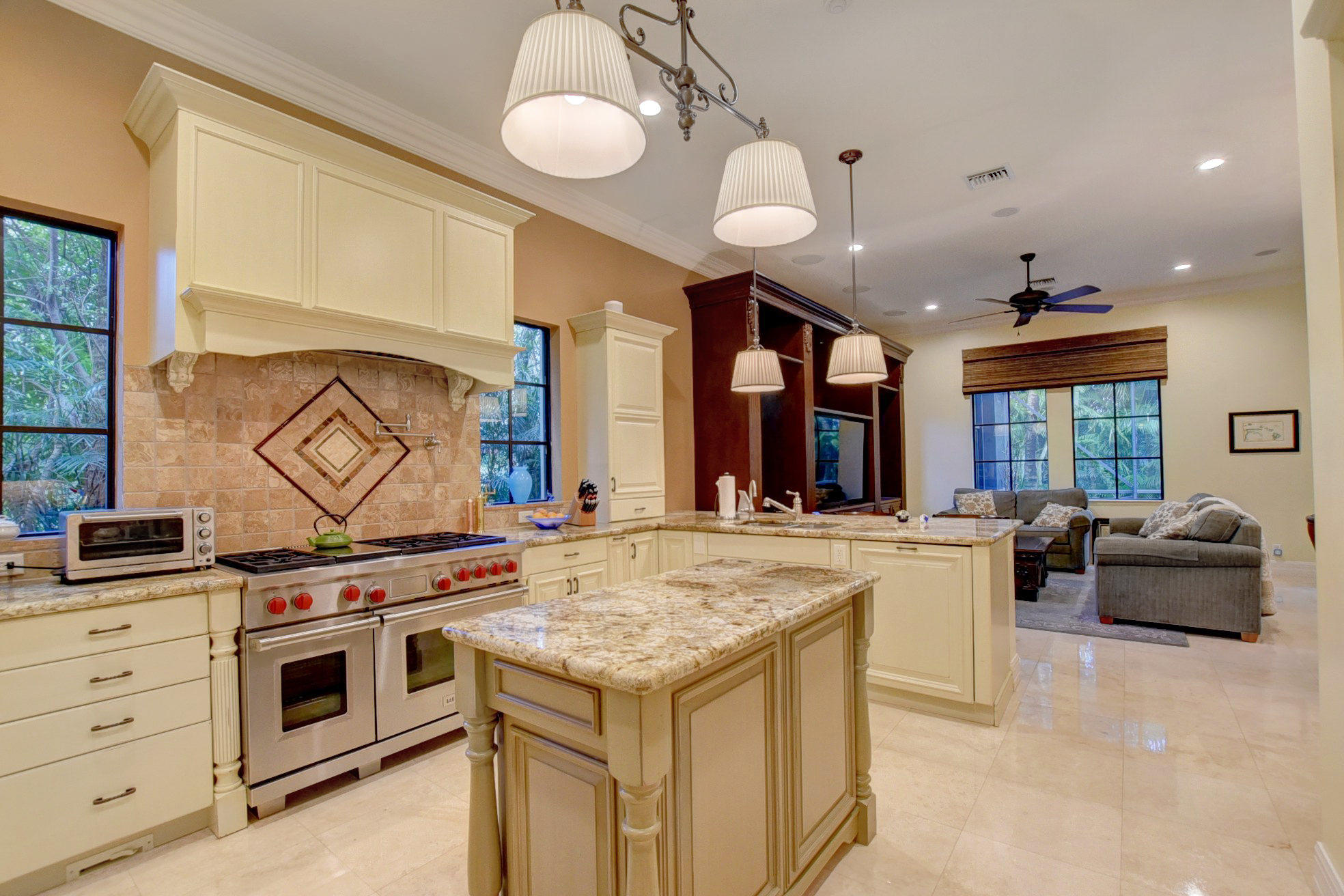 130 Southeast Spanish Trail Boca Raton, FL 33432 - Photo 17 of 66 Gourmet Kitchen with natural gas