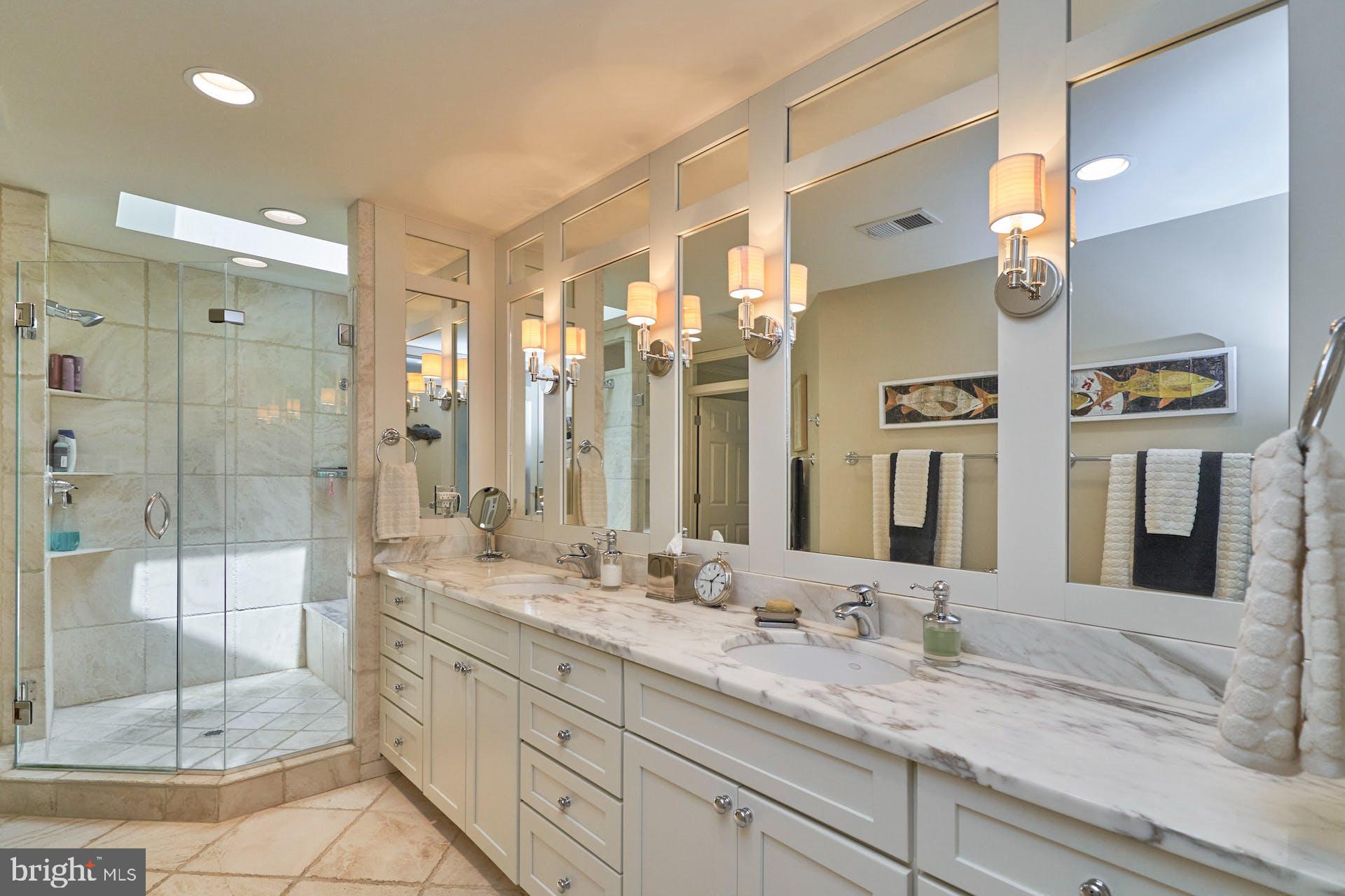 1235 Aldebaran Drive McLean, VA 22101 - Photo 33 of 71 Glass enclosed shower with multiple shower heads