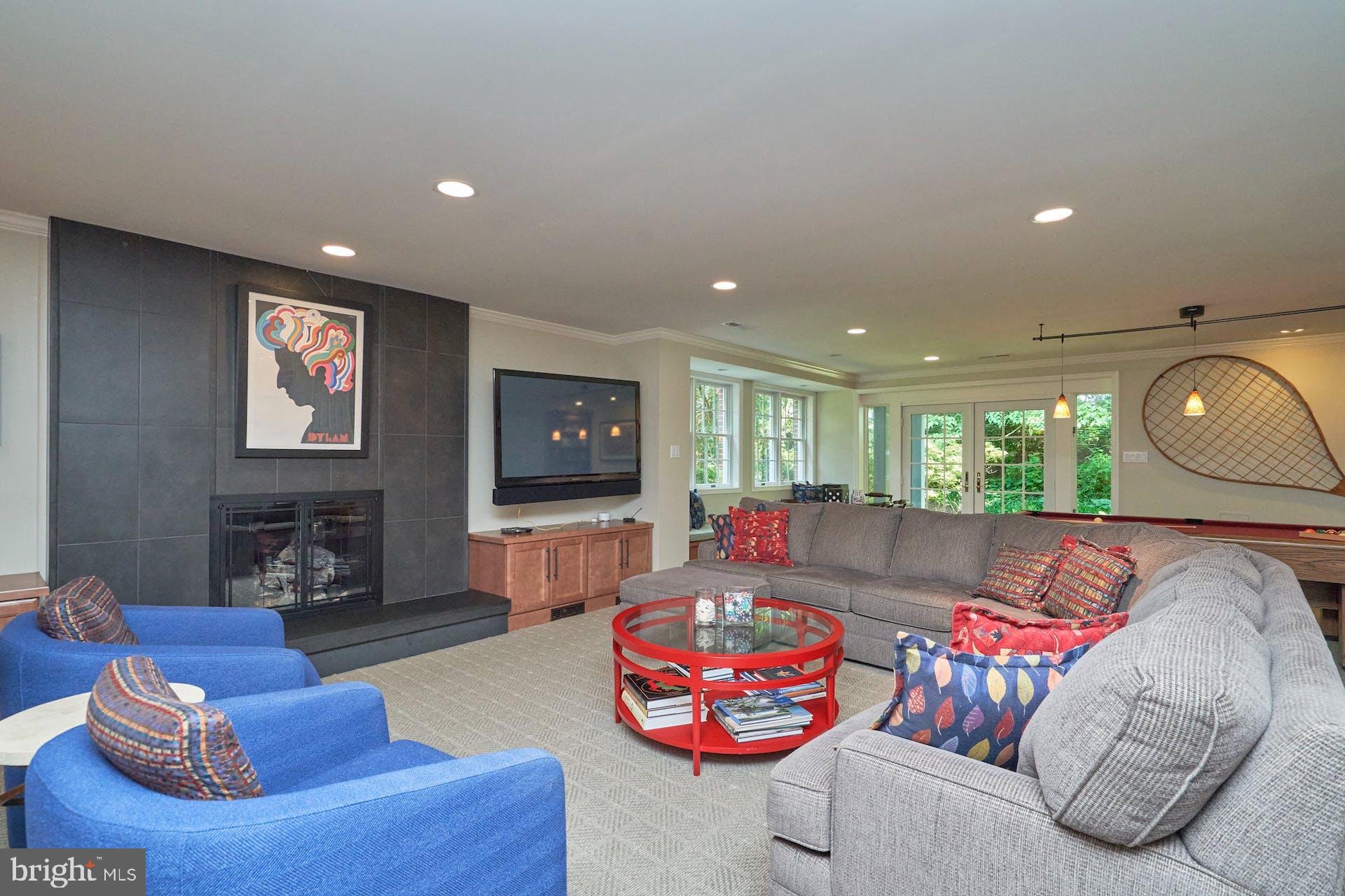 1235 Aldebaran Drive McLean, VA 22101 - Photo 48 of 71 Rec room w/gas fireplace & raised hearth