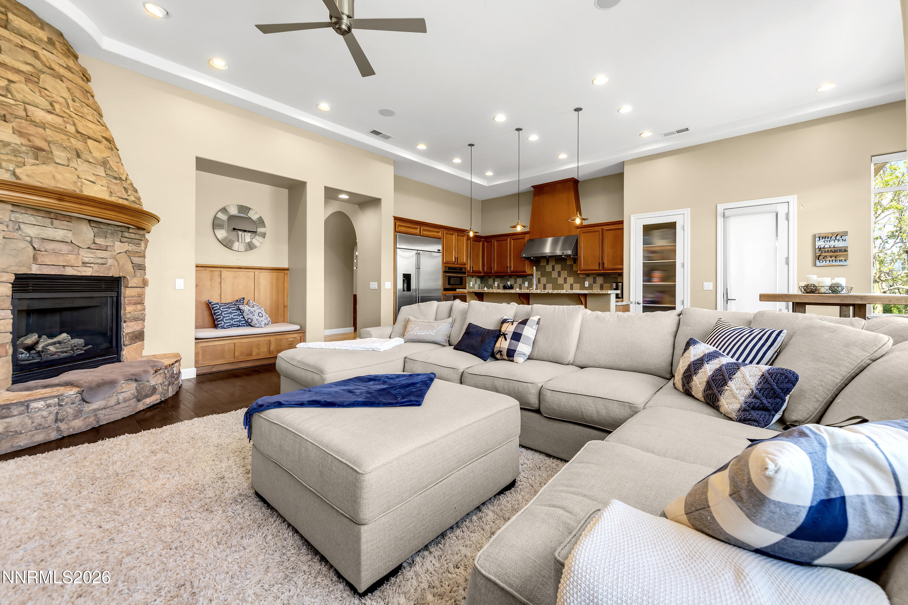 1898 Laurel Ridge Drive Reno, NV 89523 - Photo 5 of 87 a living room with furniture and a fireplace