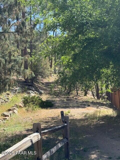 1845 Idylwild Hill Road Prescott, AZ 86305 - Photo 16 of 17 a view of yard with wooden fence
