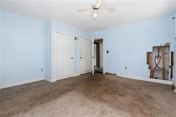a view of an empty room