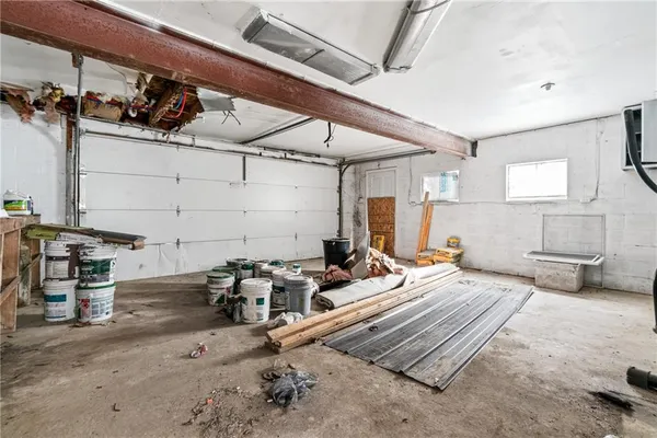 a room with gym equipment