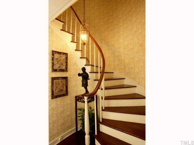 1028 Cowper Drive Raleigh, NC 27608 - Photo 5 of 12 Entry foyer stairway