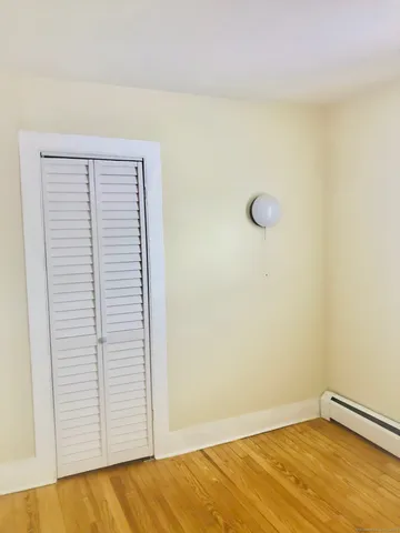 a view of a room with rack on the wall