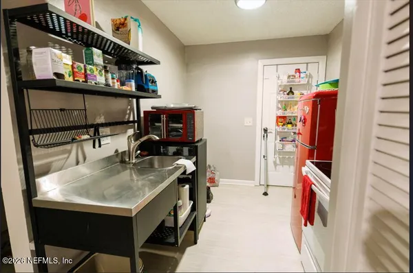 a room with storage and utility