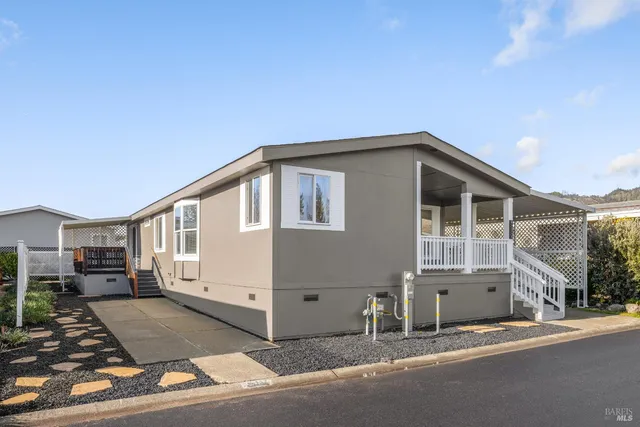 a house view with a outdoor space