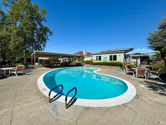 a view of outdoor space yard swimming pool and patio